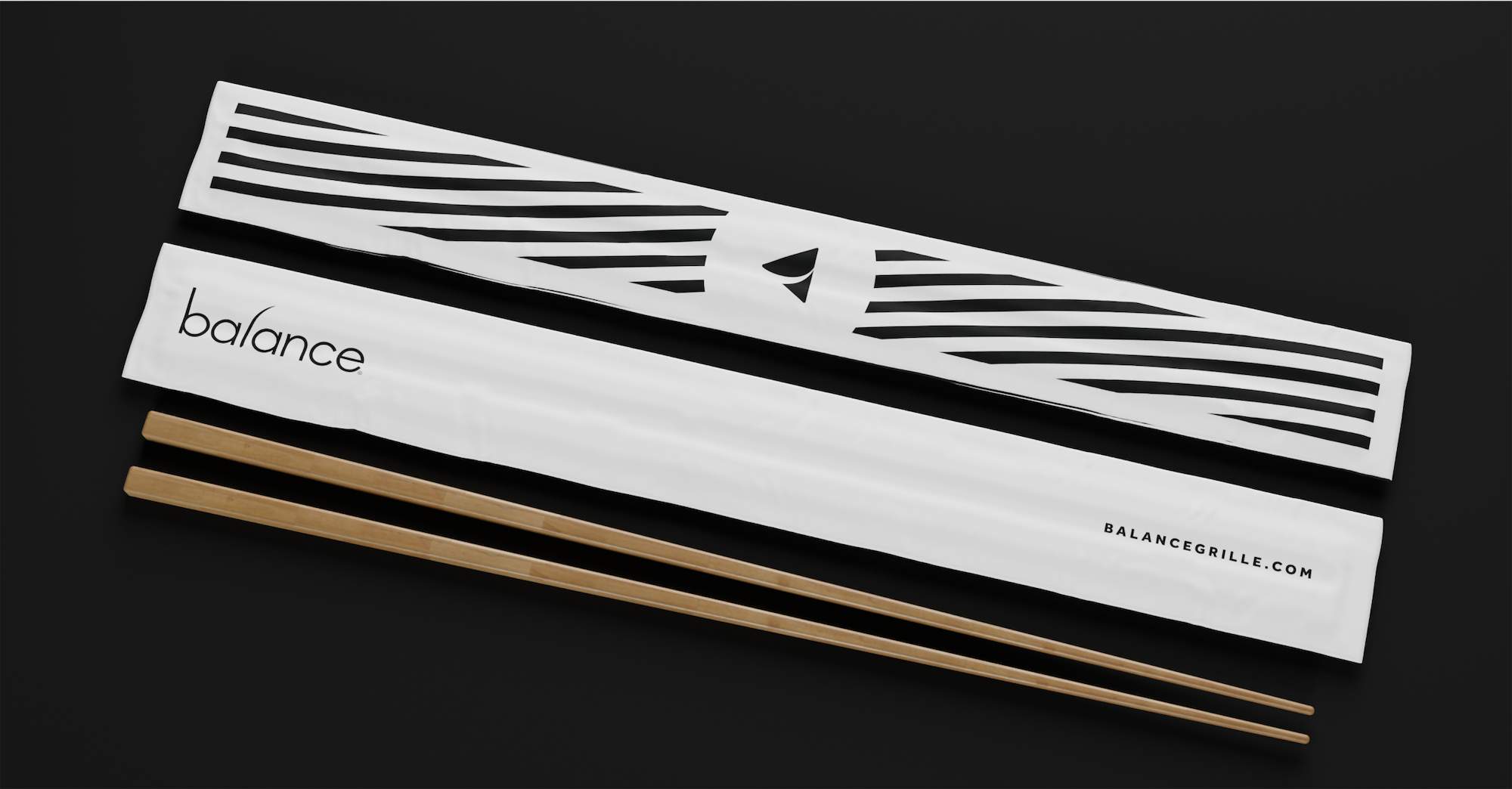 Balance Grille chopsticks branding